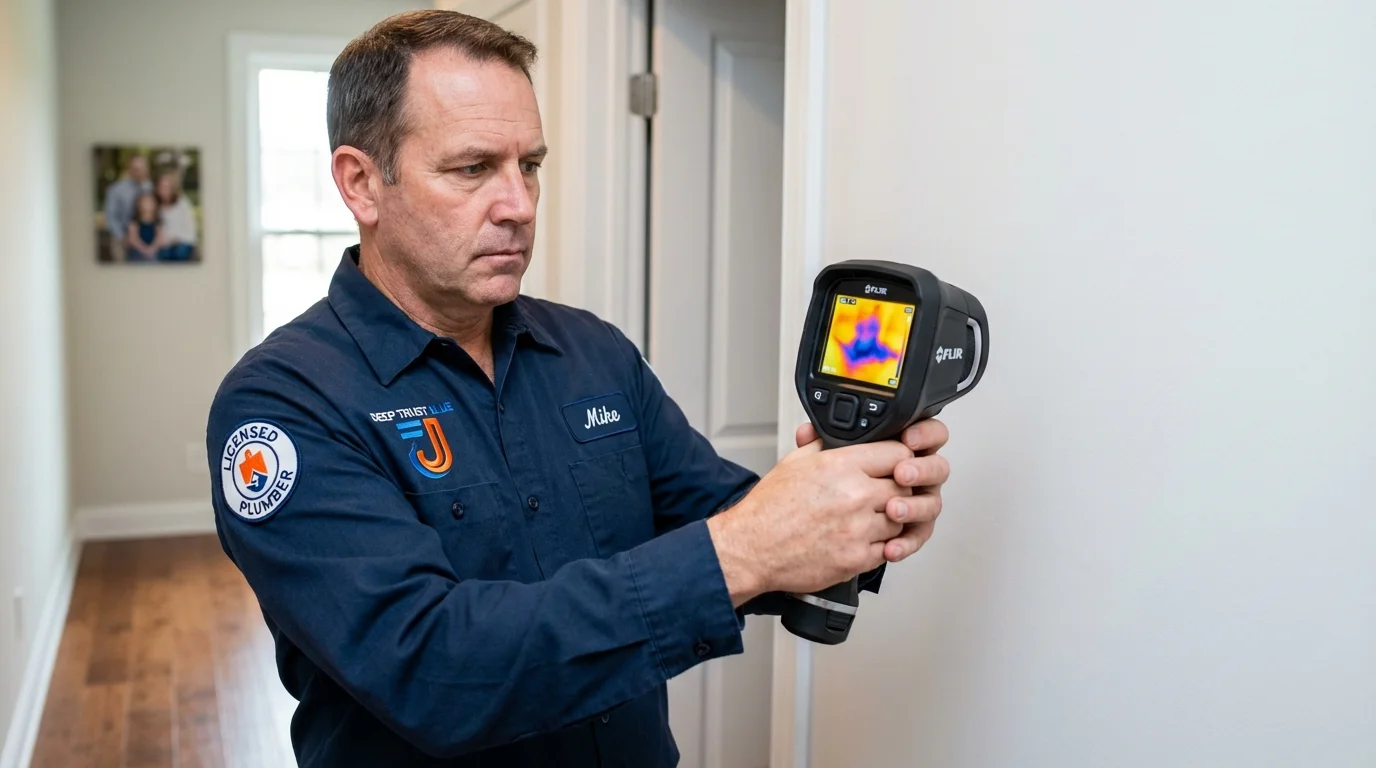 Thermal imaging leak detection by Johns Plumbing LLC in Hondo